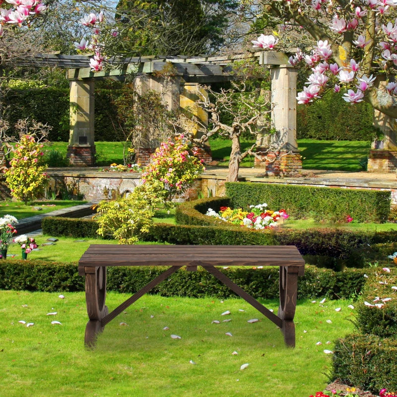2 Person Garden Rustic Wooden Bench