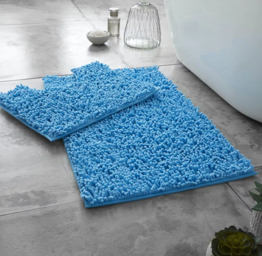 2pc Memory Loop Bath Mat Set