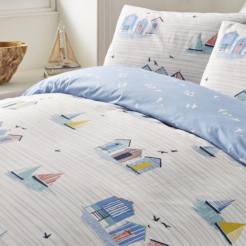 Beach Huts Duvet Cover Set