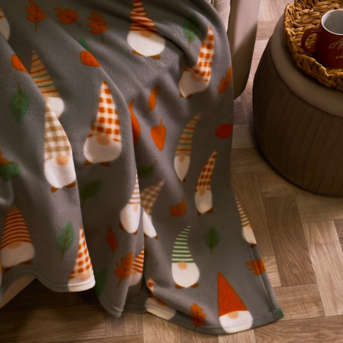 Autumnal Gonk Polar Fleece Throw