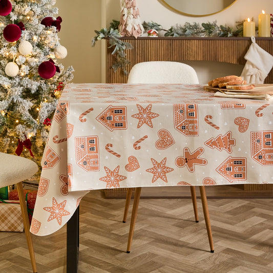 Gingerbread Print Table Cloth
