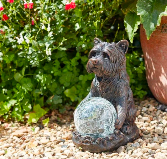 Mystic Dog Light Up Garden Solar Ornament