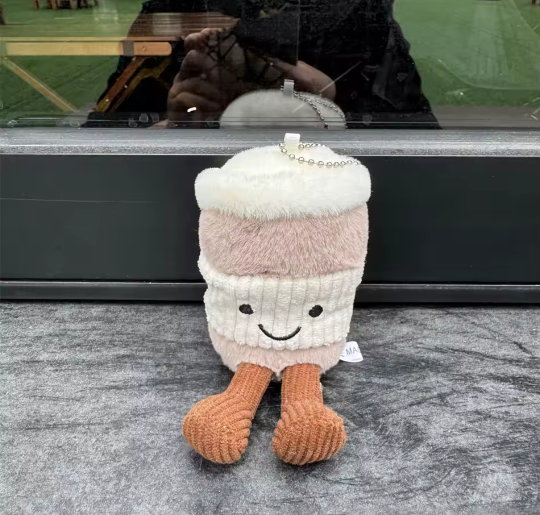 Latte Plushie Keychain