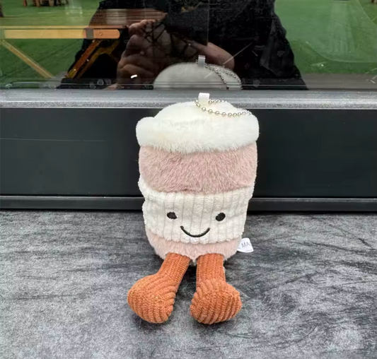 Latte Plushie Keychain