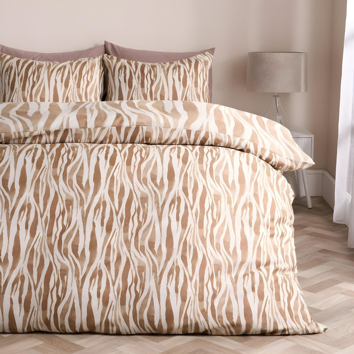 Watercolour Zebra Print Duvet Set