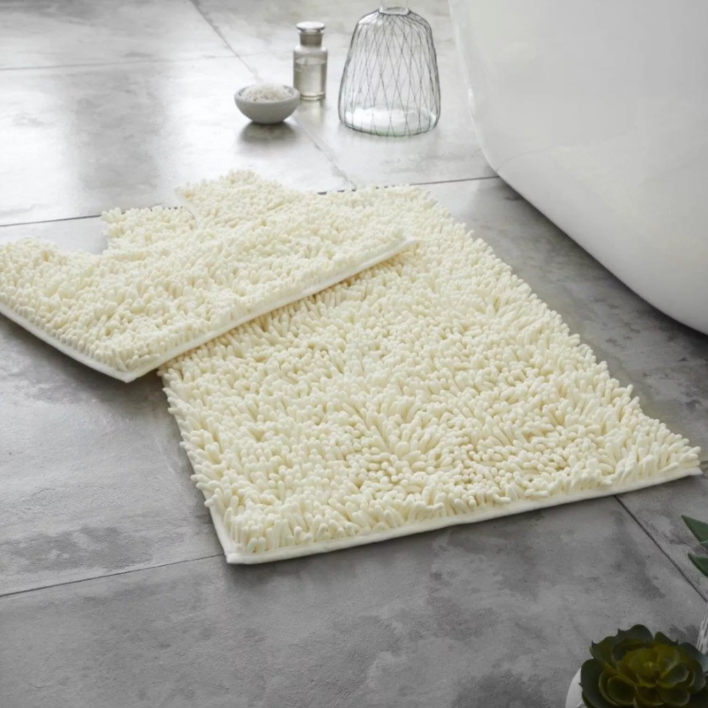 2pc Memory Loop Bath Mat Set