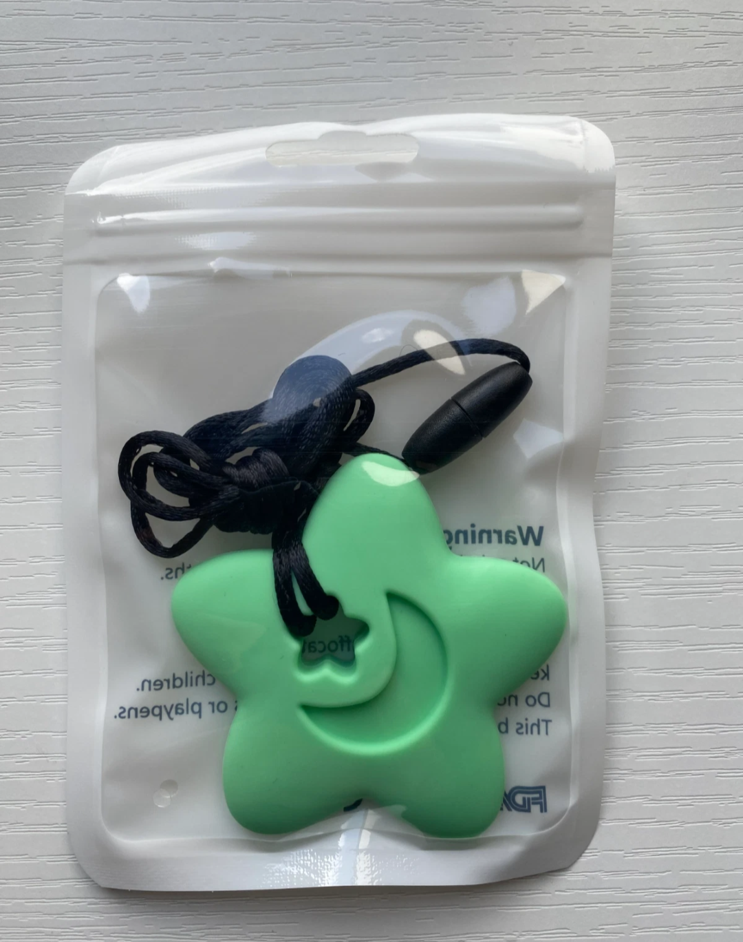 Sensory Star Chew Necklace Autism ADHD Kids Adults BPA Free Silicone Toy Safe