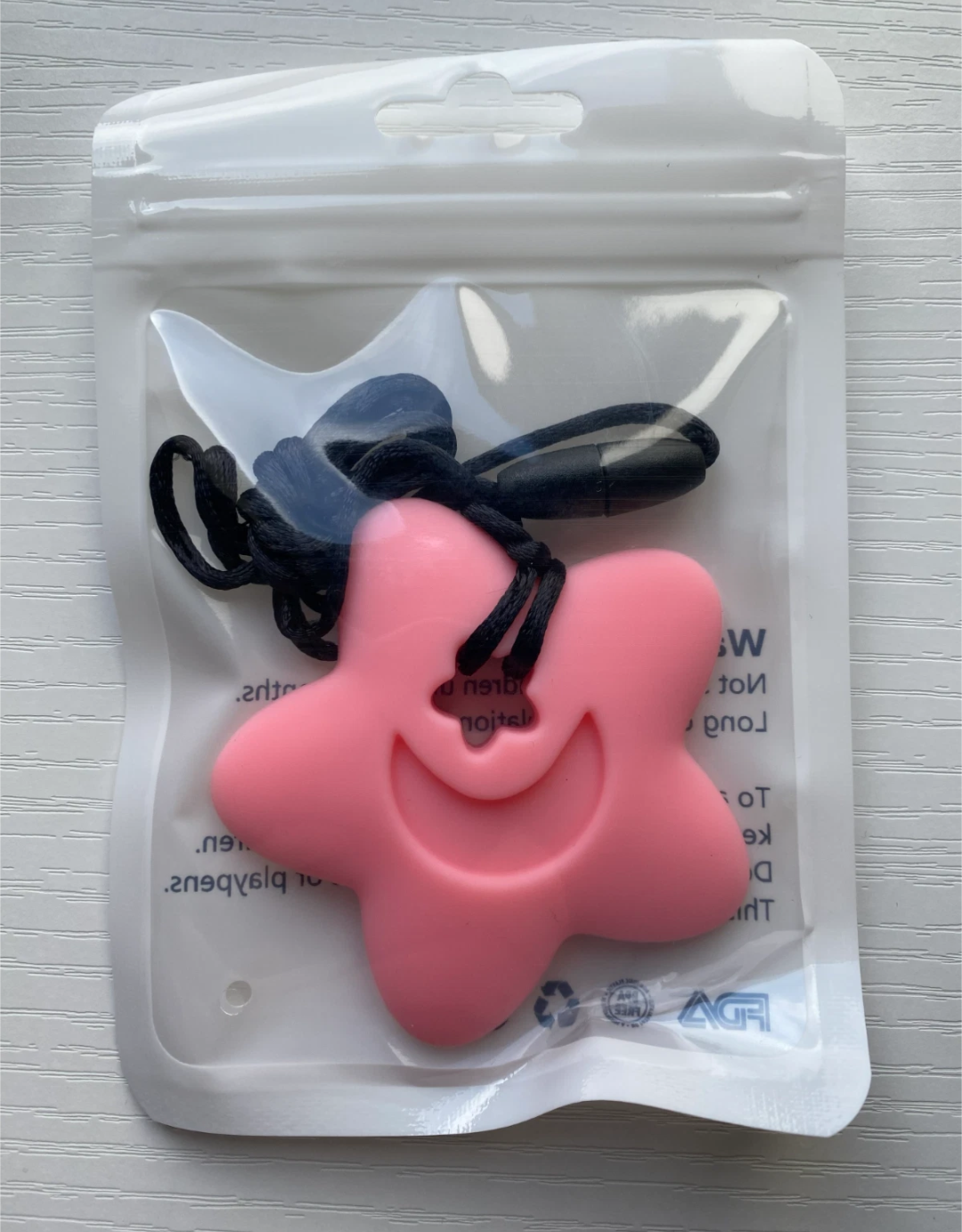 Sensory Star Chew Necklace Autism ADHD Kids Adults BPA Free Silicone Toy Safe