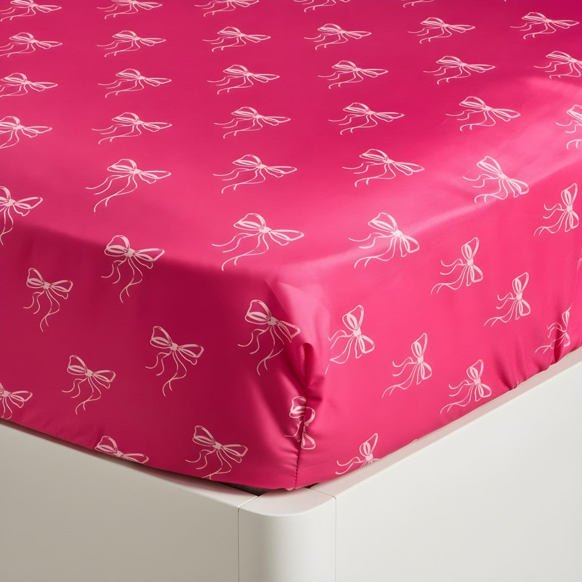 Bow Print Fitted Sheet