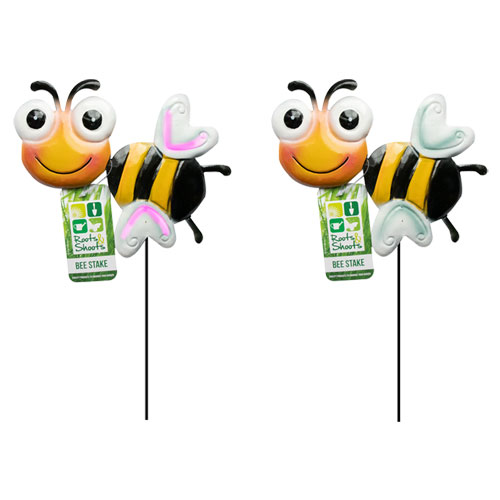Metal Garden Bee Stake 2Pk