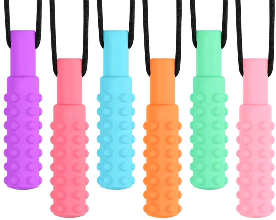 Sensory Chew Necklace Autism ADHD Kids Adults BPA Free