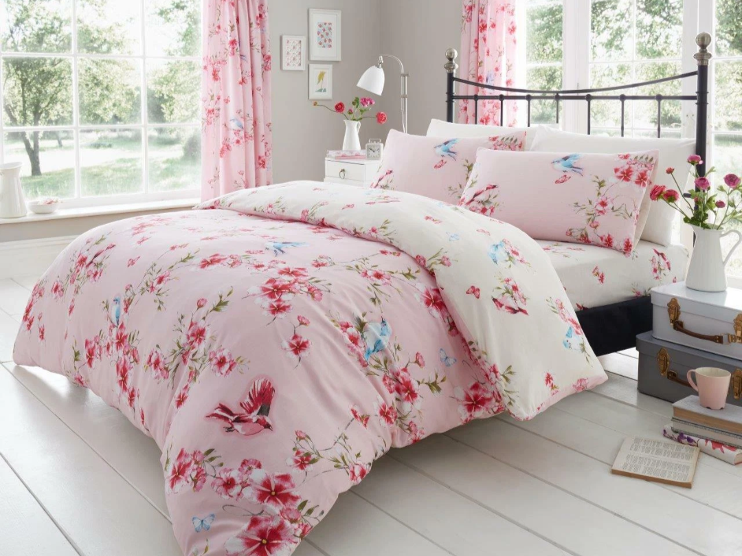 Spring Blossom Duvet Set - Pink
