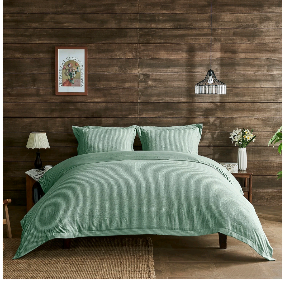 Textured Ribbed Duvet Set