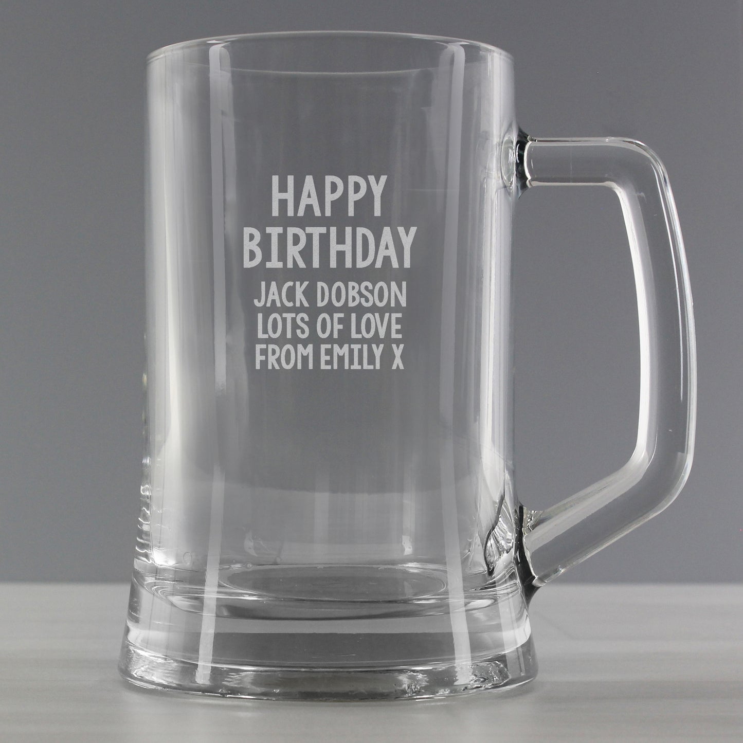 Personalised Free Text Tankard