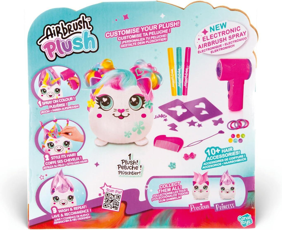 Airbrush Hair'iffic Squish Pal Plush Toy