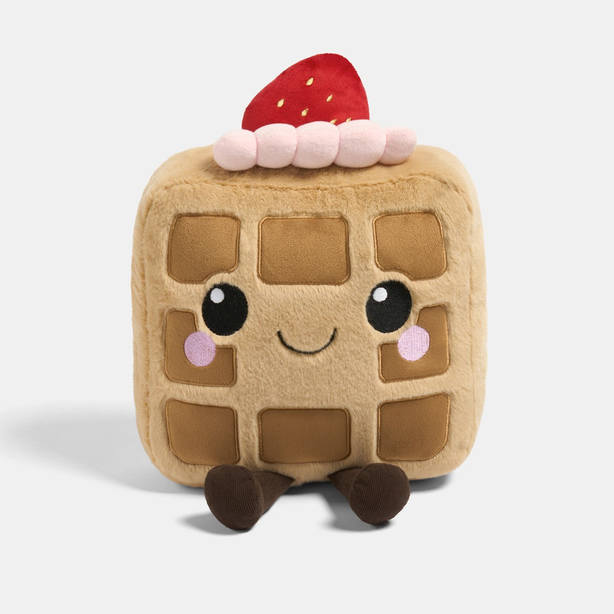 Honey The Waffle Cushion - Natural/Pink