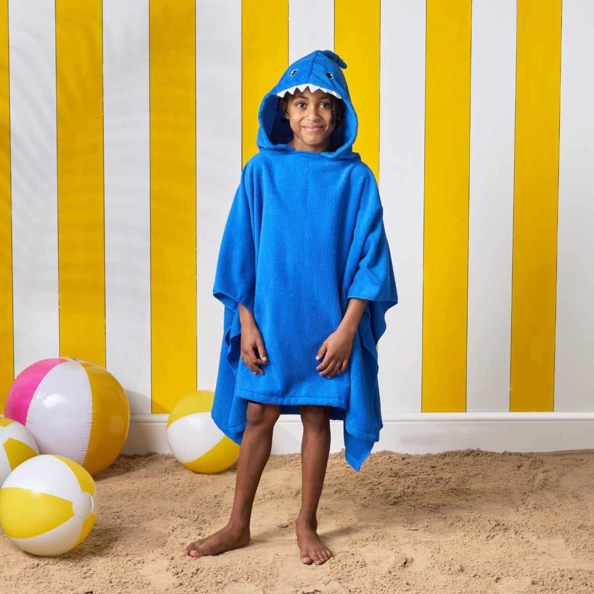 Shark Kids Towel Poncho