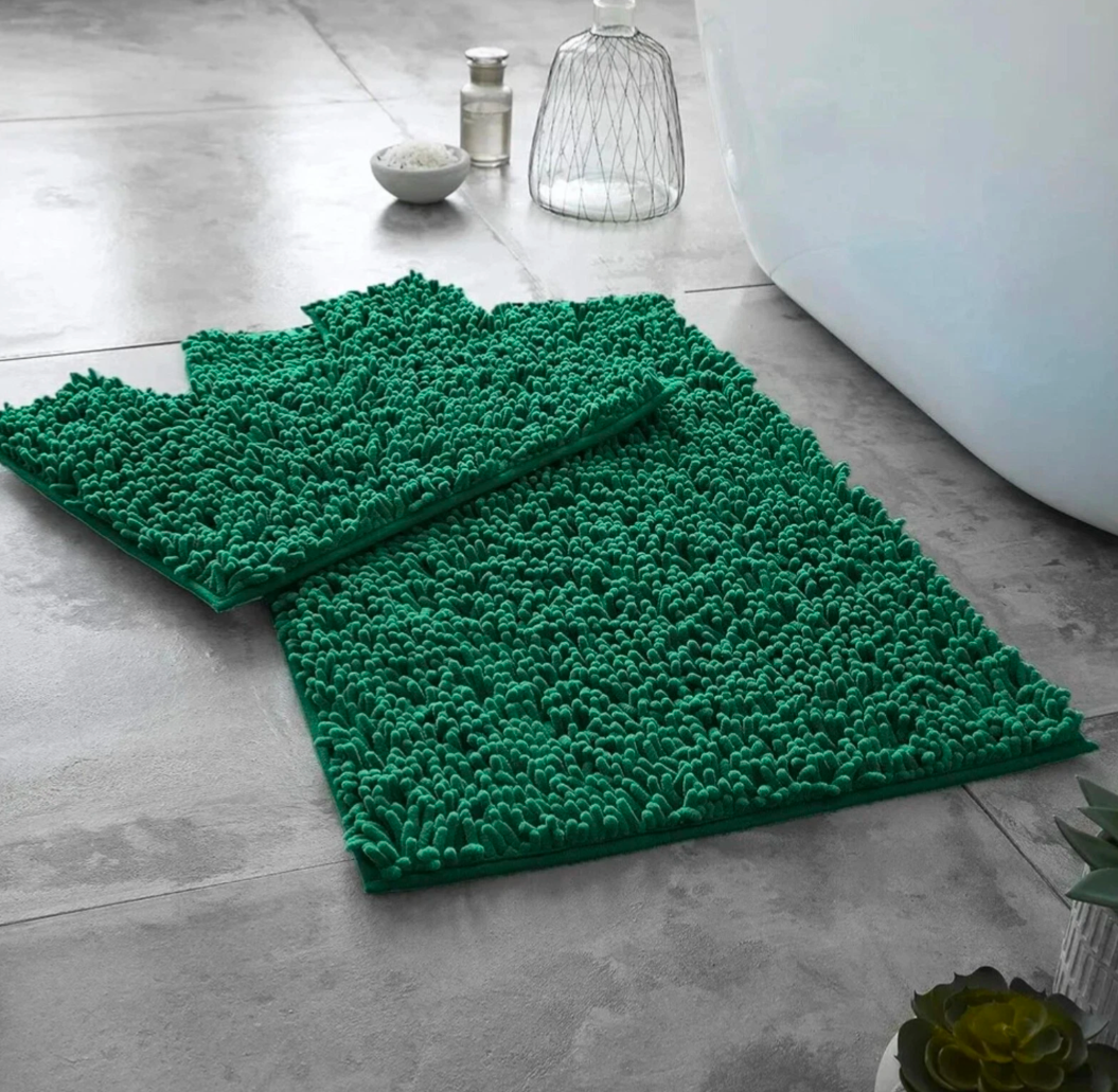 2pc Memory Loop Bath Mat Set
