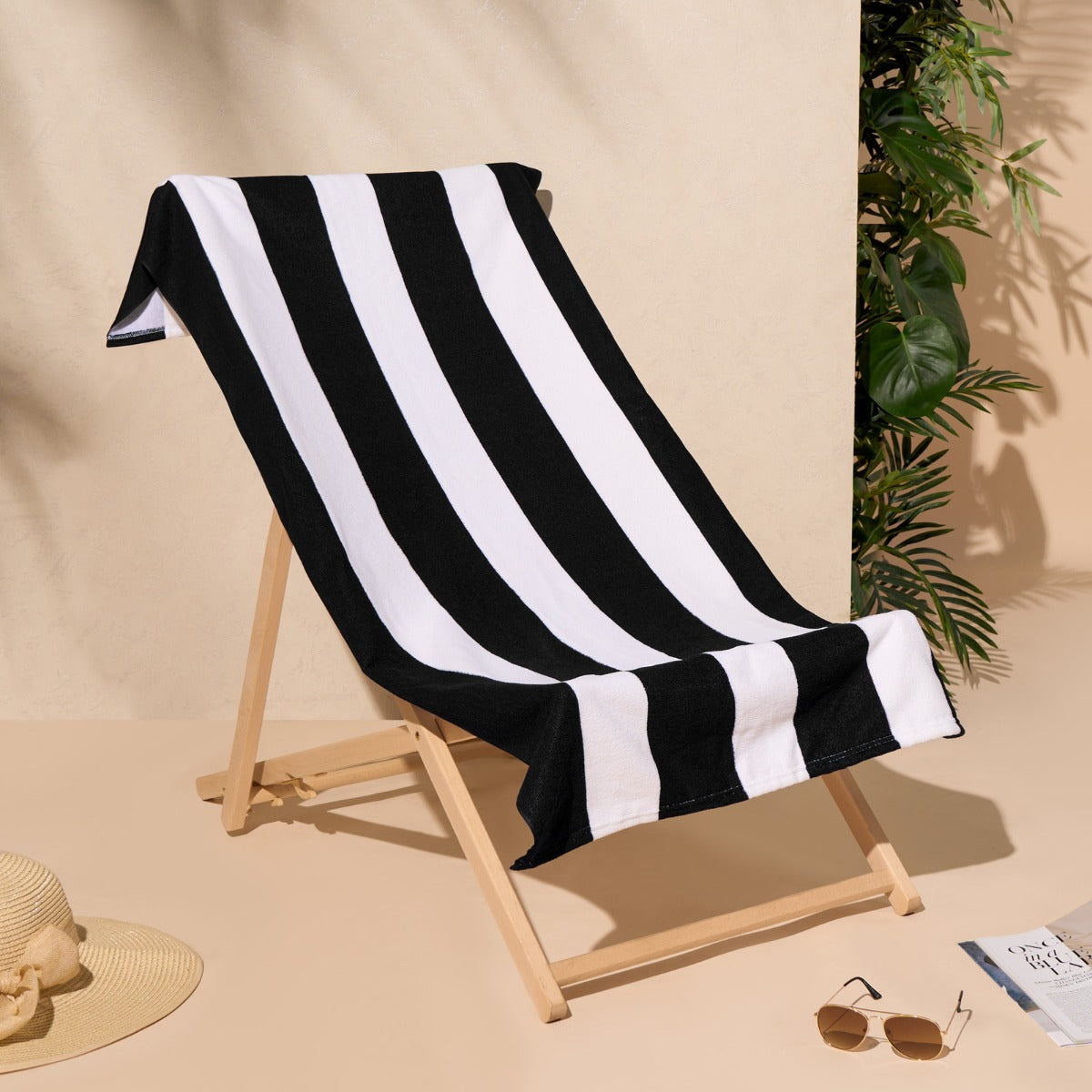 Vertical Stripe Beach Towel