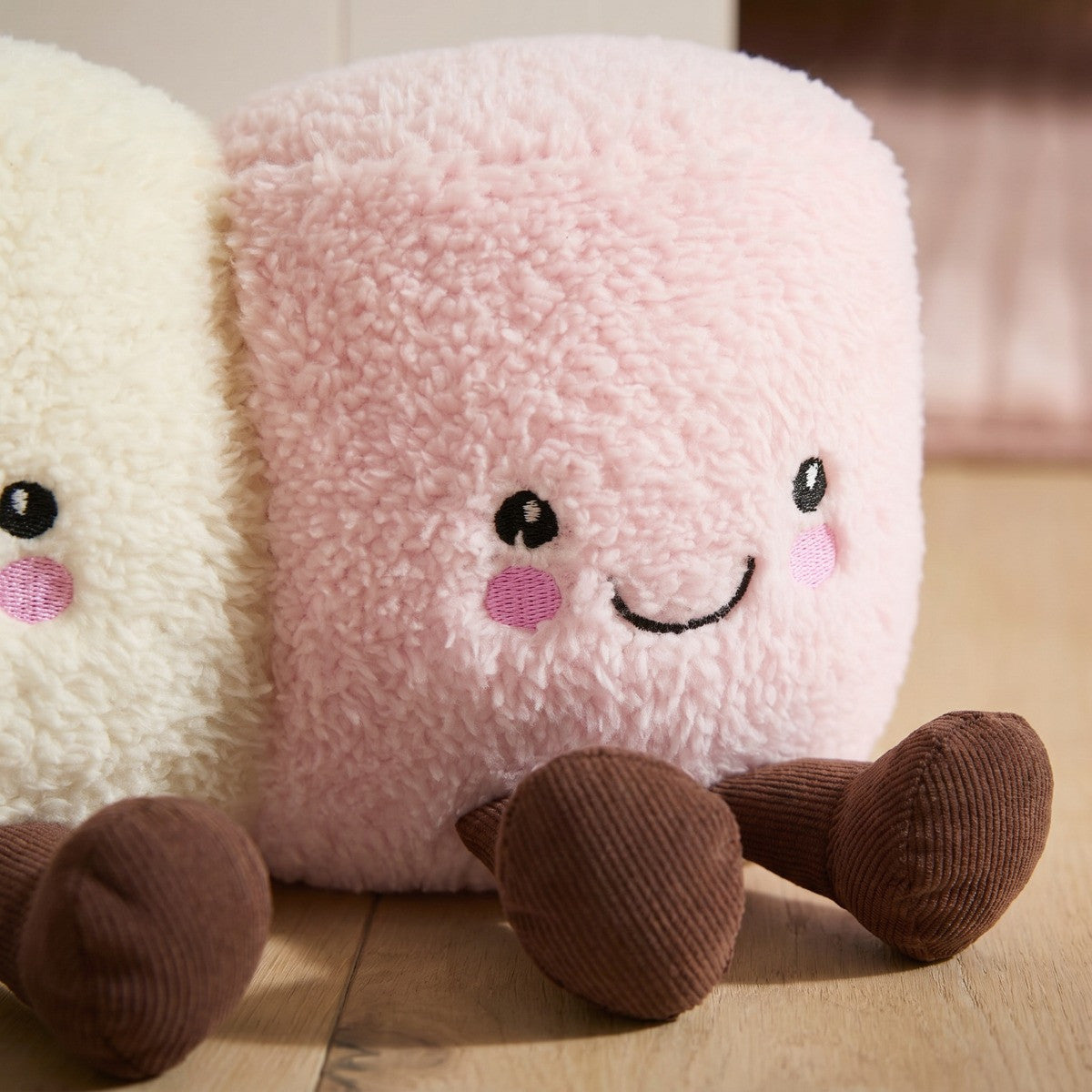 Cotton & Candy Marshmallow Doorstop - Pink/White