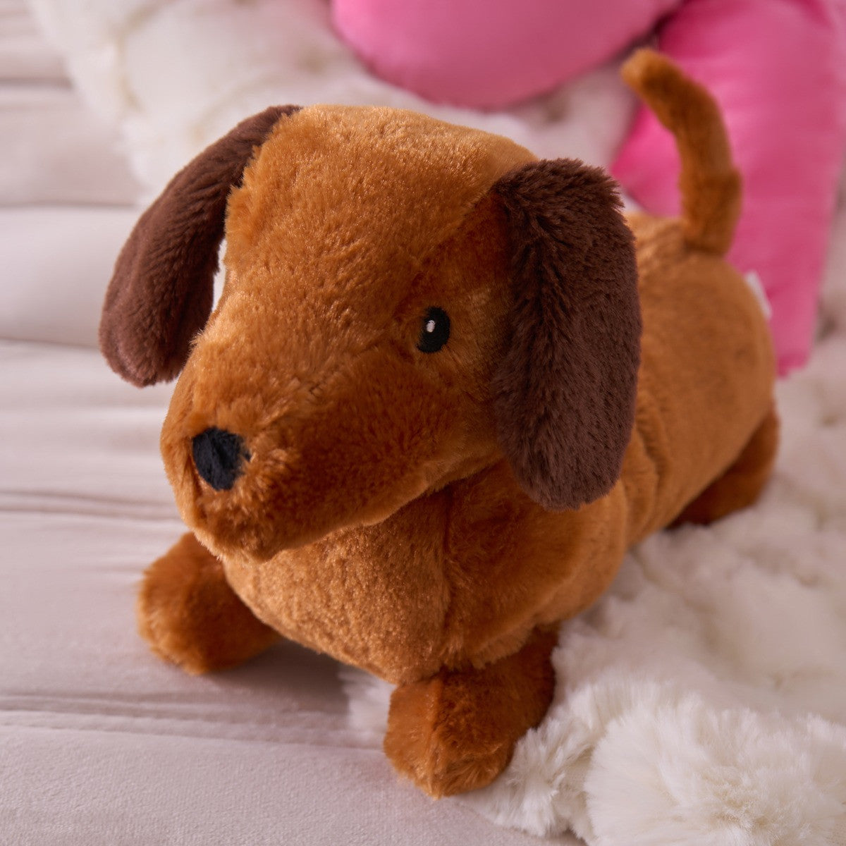 Sausage Dog Microwaveable Hottie - Brown