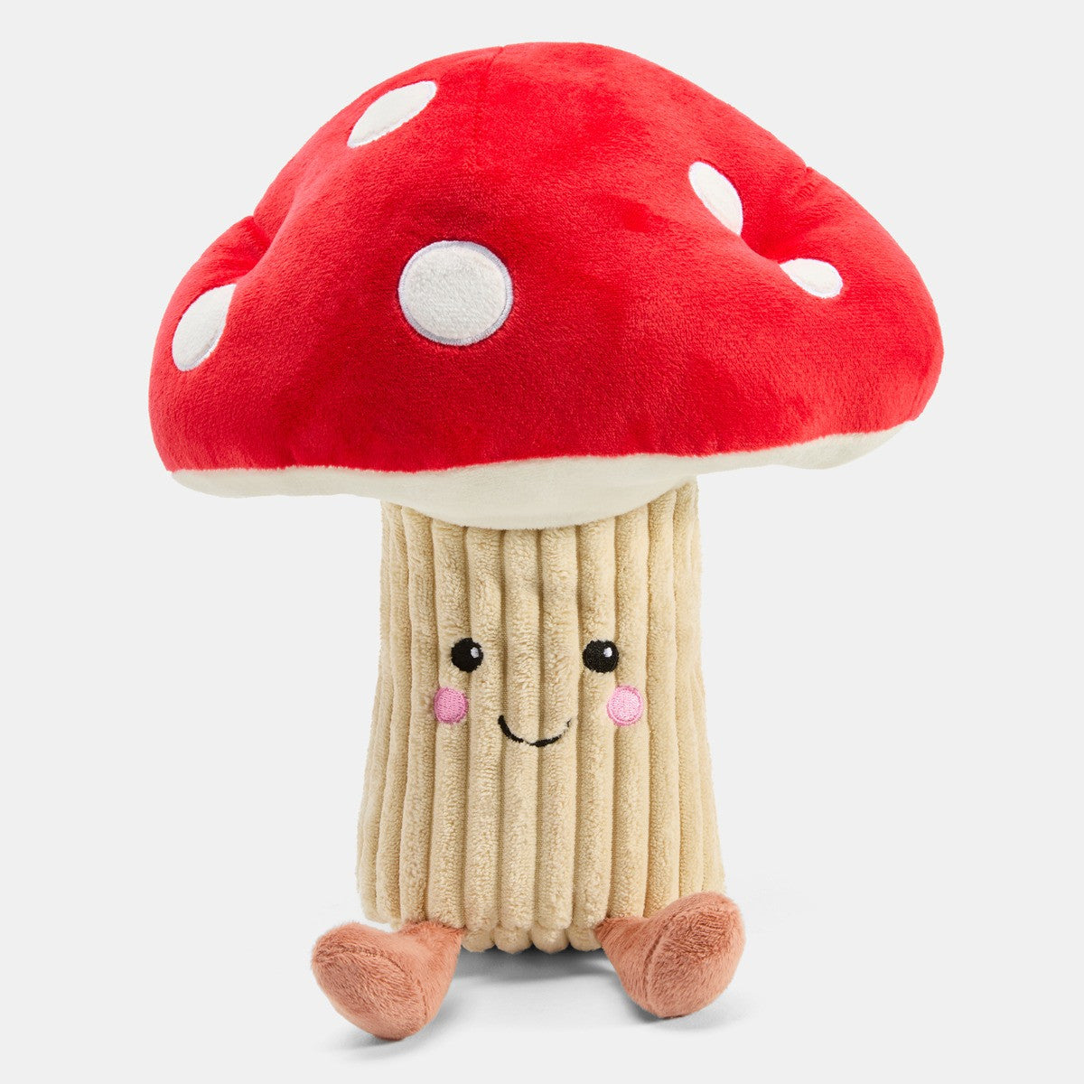Mushroom Microwaveable Hottie - White/Red