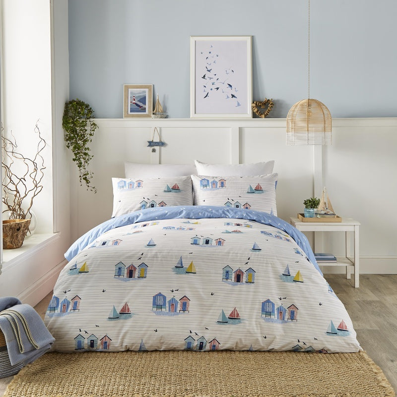 Beach Huts Duvet Cover Set