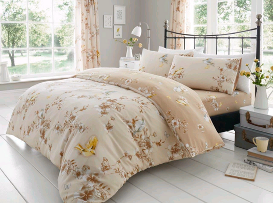 Spring Blossom Duvet Set - Natural