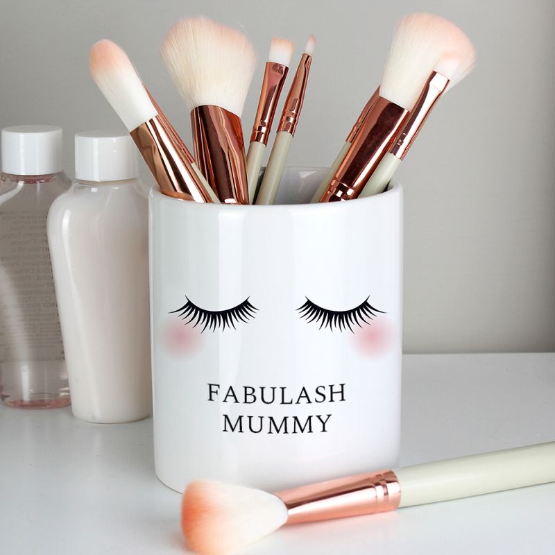 Eyelashes Ceramic Storage Pot