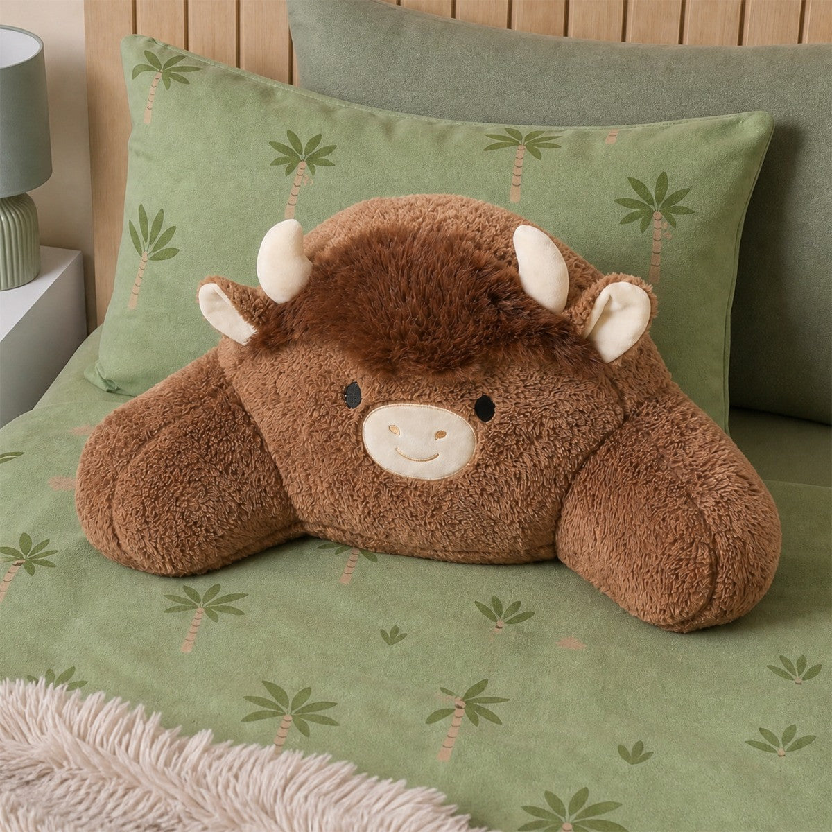 Harry The Highland Cow Cuddle Cushion - Brown