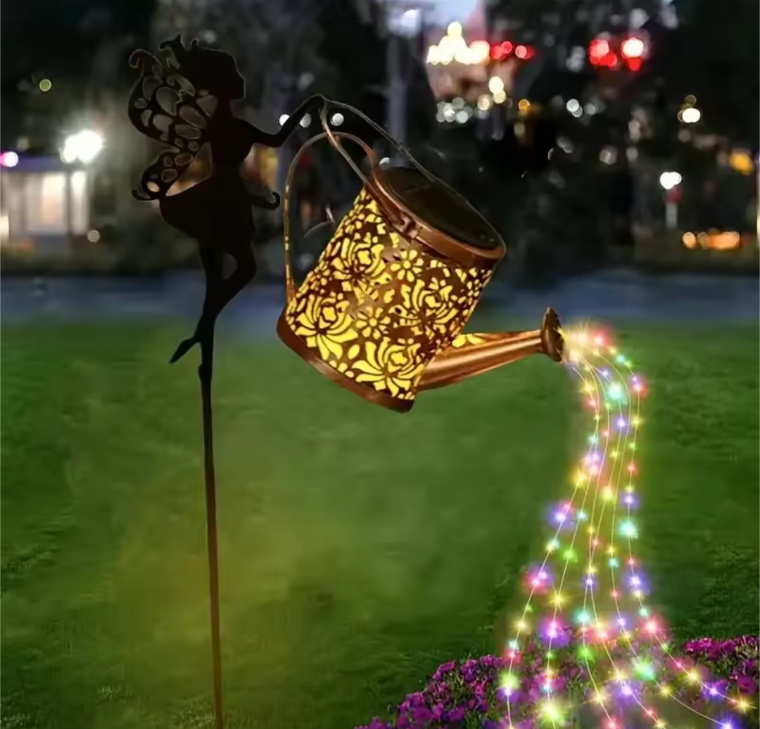 Solar Watering Can Garden Ornament