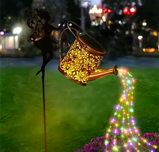 Solar Watering Can Garden Ornament