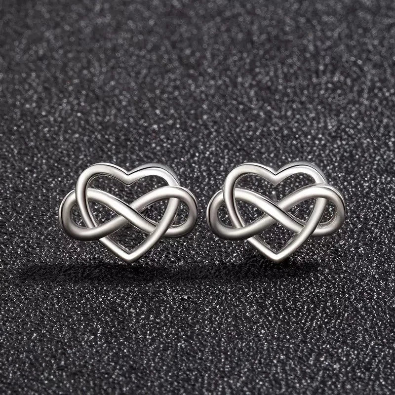 Infinity Heart Earrings