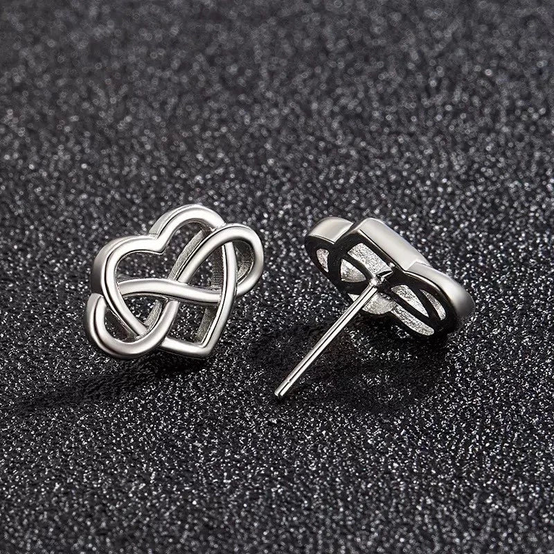 Infinity Heart Earrings