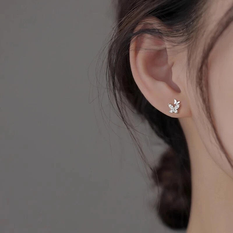 Crystal Butterfly Earrings