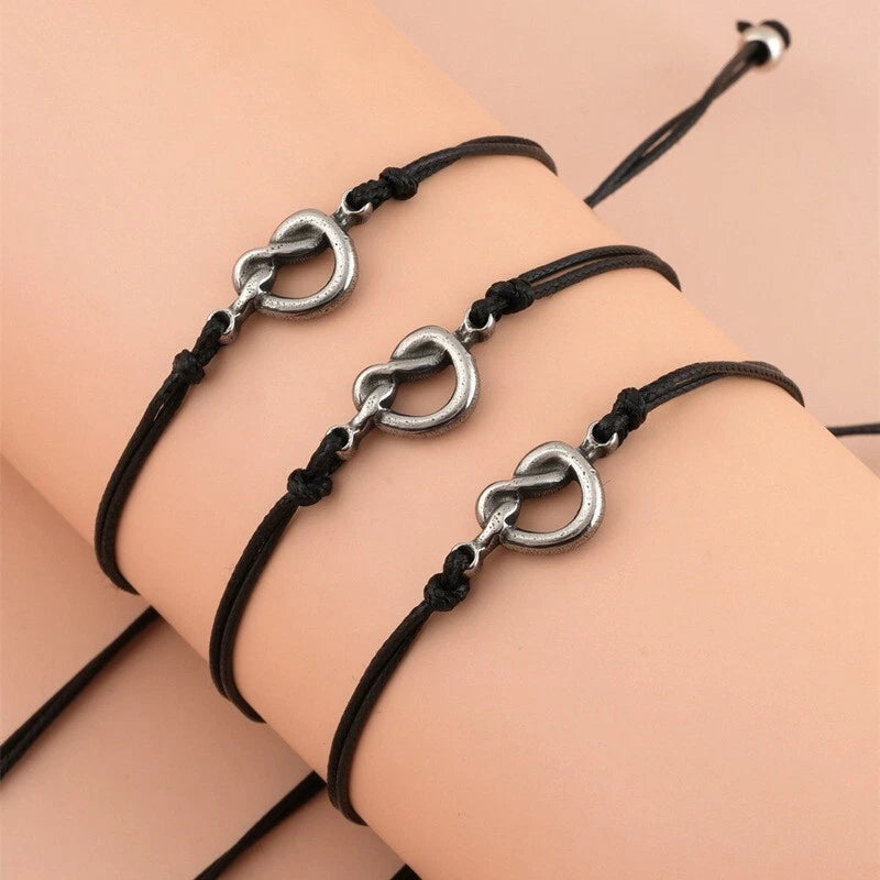 Friendship Best Friend Stainless Steel Knot Bracelet