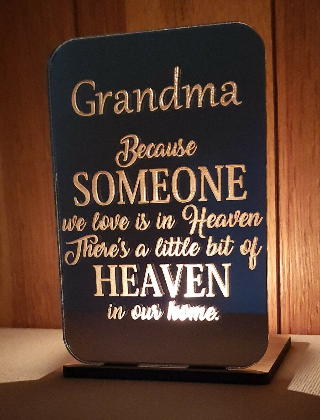 Memorial Tea Light Candle Holder- 7.5x10cm