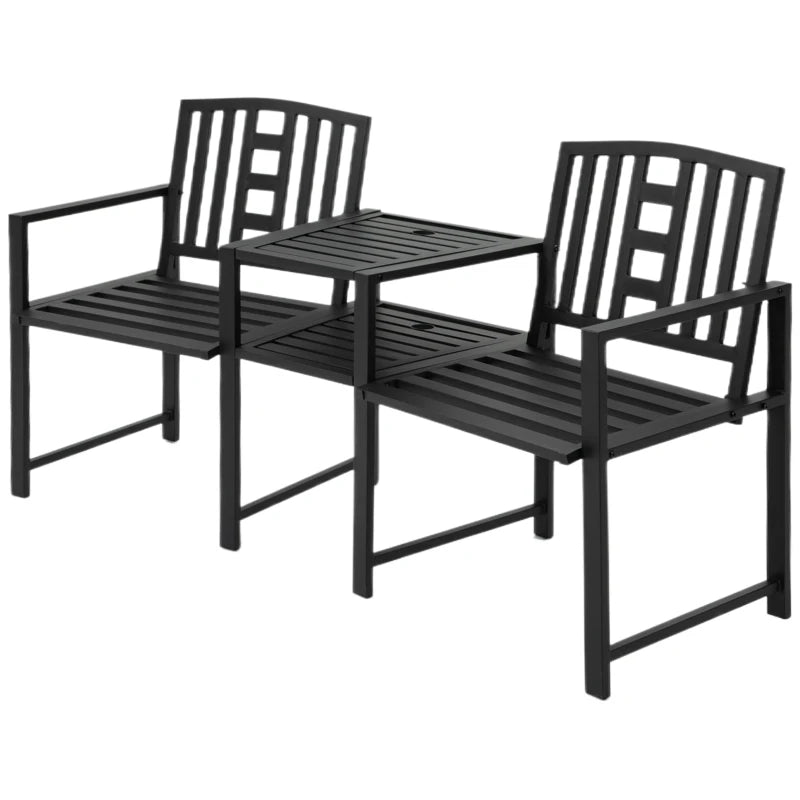 2 Seat Garden Sweatheart Bench