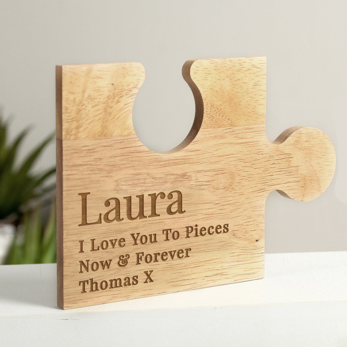 Personalised Free Text Jigsaw Coaster