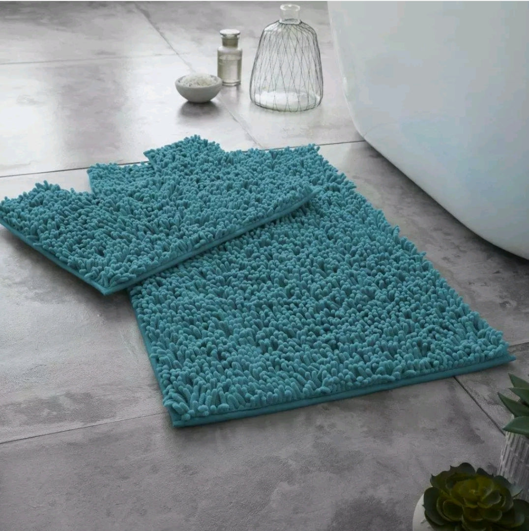 2pc Memory Loop Bath Mat Set