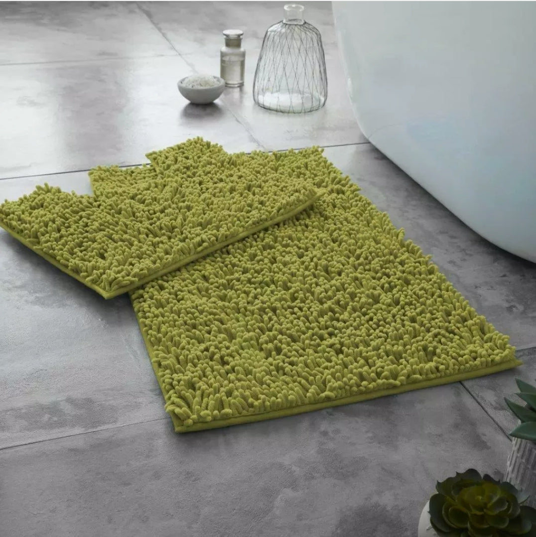 2pc Memory Loop Bath Mat Set