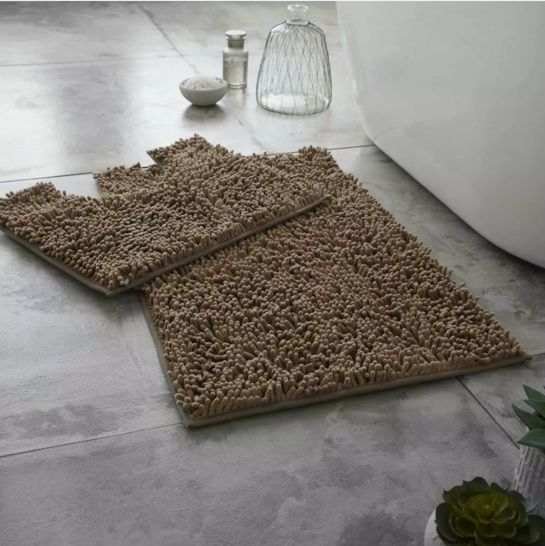 2pc Memory Loop Bath Mat Set