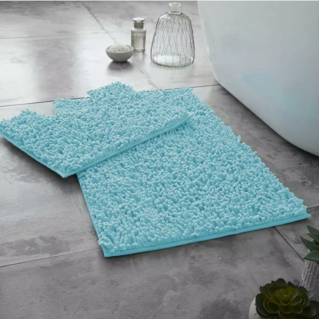 2pc Memory Loop Bath Mat Set