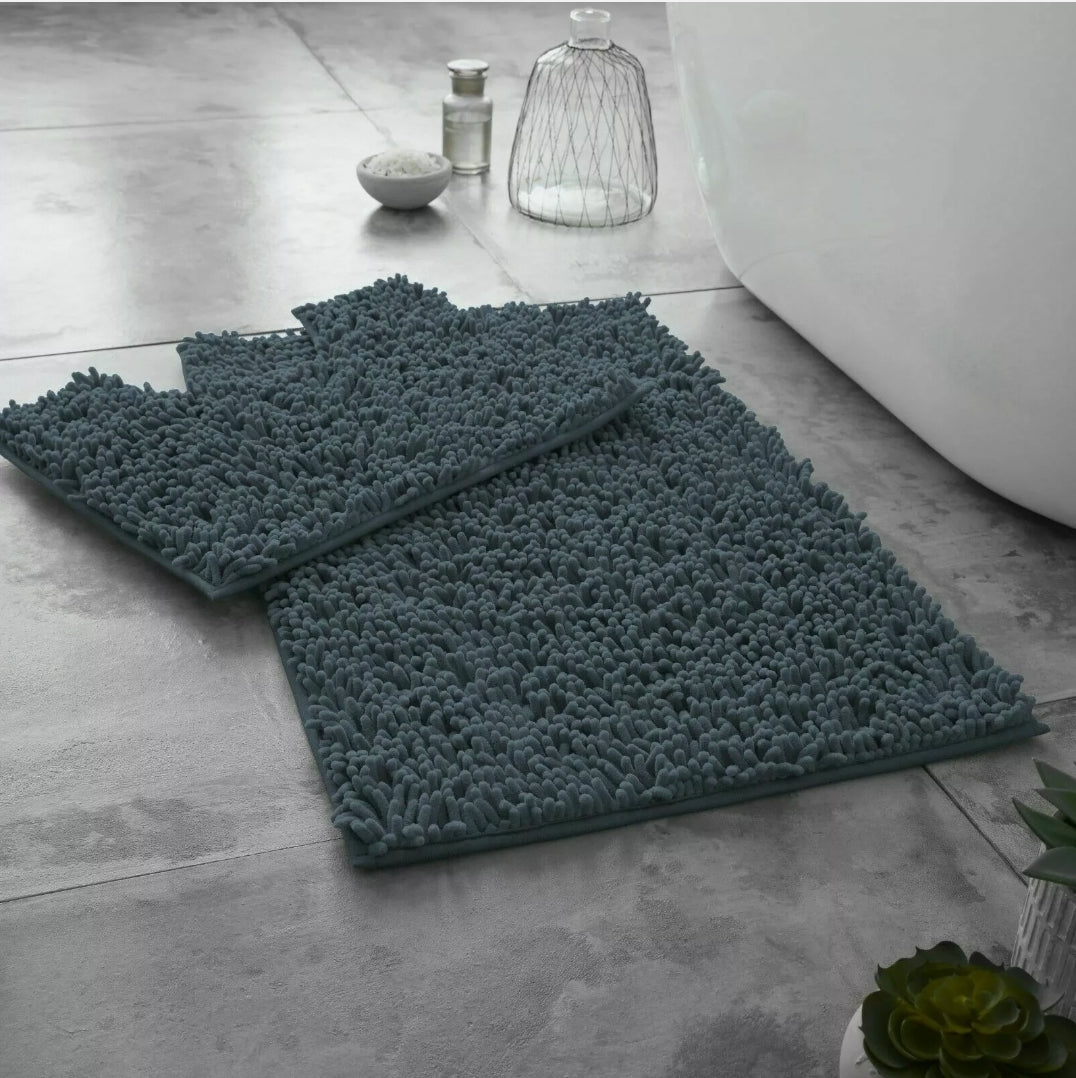 2pc Memory Loop Bath Mat Set