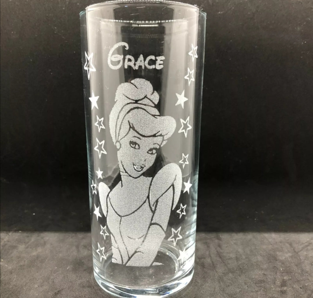 Personalised Cinderella Highball Glass