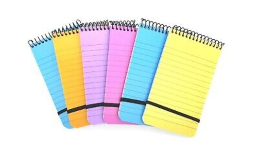 6 Mini Spiral Notepads